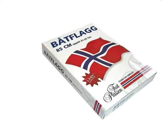 Cutfix Norsk båtflagg 85x62cm Premium Cutfix Norsk båtflagg 85x62cm Premium