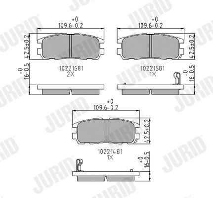 Bremseklosser JURID 572221J Bremseklosser JURID 572221J