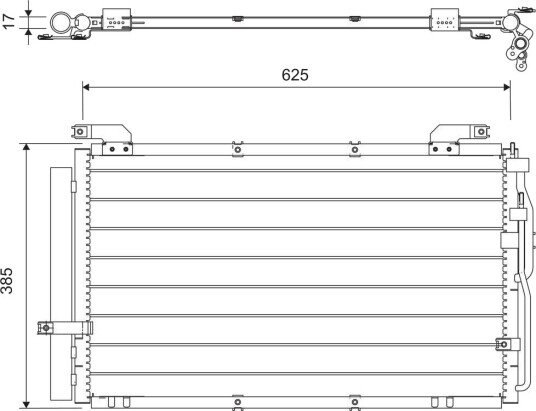 VALEO 818075 Kondensator, klimaanlegg