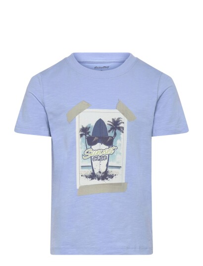 Minymo T Shirt Ss Blue 128 Minymo T Shirt Ss Blue 128