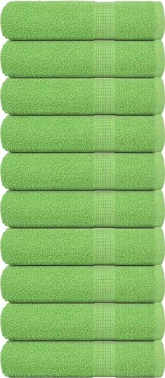 vidaXL Dusjhåndklær FROGN 10 stk eplegrønn 70x140 cm 360 gsm vidaXL Dusjhåndklær FROGN 10 stk eplegrønn 70x140 cm 360 gsm