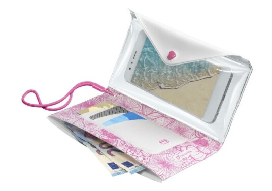 Cellularline Voyagerpochet18p, Strandaktiviteter, Kontanter, Kreditt Kort, Dokumenter, Smarttelefon, Furu, Hvit, Ipx4, 17 Cm, 8,5 Cm