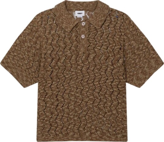 Obey Herre Strikkevarer Brun XL,
