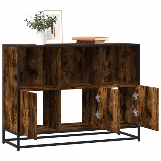 Skjenk røkt eik 100x35x76 cm konstruert tre 8721102840906