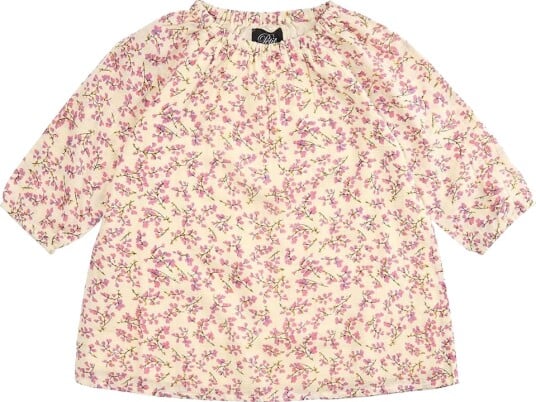 Petit By Sofie Schnoor Kjole AOP Flower Sofie Schnoor 1 år 80 Kjole Beige Rosa