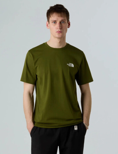 The North Face M S/S Simple Dome Tee - Green - S The North Face M S/S Simple Dome Tee - Green - S