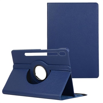 Samsung Galaxy Tab S7 FE 360 Roterende Folio etui Blå