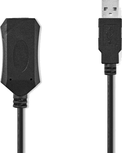 Nedis 20m USB 2.0 Aktiv Kabel USB-A til USB-A 480 Mbps Rund Nedis 20m USB 2.0 Aktiv Kabel USB-A til USB-A 480 Mbps Rund