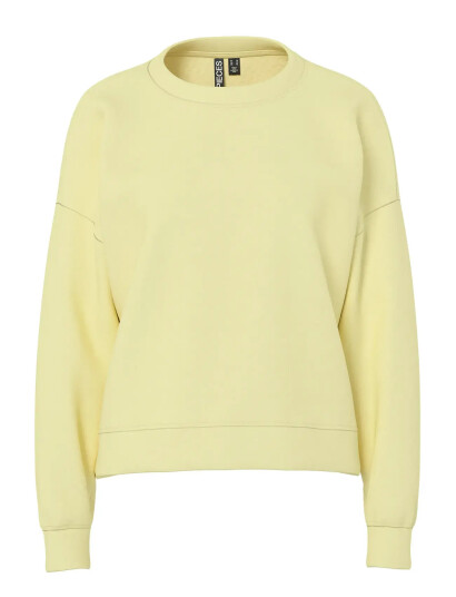 Pieces Pcchilli Ls Sweat Noos Bc - Yellow - S