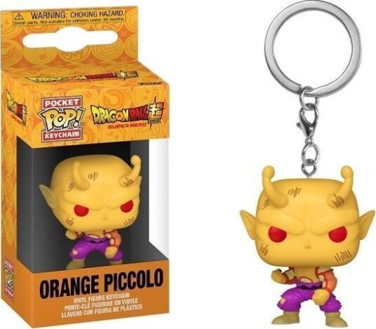 Funko Pop! Raktų Pakabutis: Dragon Ball Super: Super Hero Orange Piccolo 10 Cm