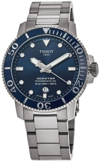 Tissot Herreklokke T120.407.11.041.03 Seastar Blå/Stål Ø43 mm