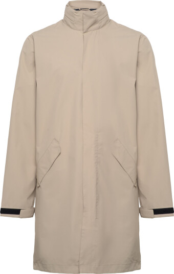 H2O Rømø Logo Lw Rain Long Jacket - Beige - S