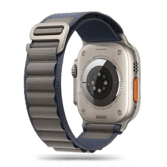 Apple Watch (42/44/SE/45/49mm) Tech-Protect Nylon Pro Klokkerem - Mørk Blå / Grå Apple Watch (42/44/SE/45/49mm) Tech-Protect Nylon Pro Klokkerem - Mørk Blå / Grå