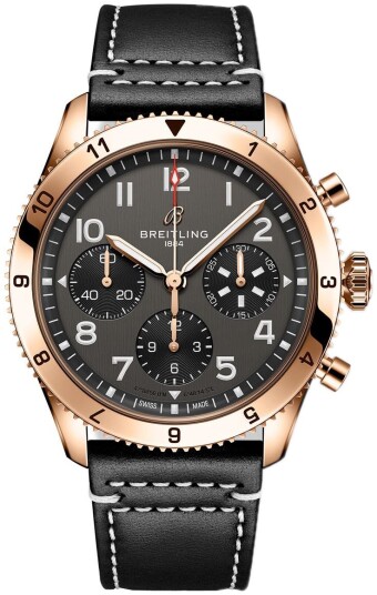 Breitling Herreklokke R233801A1B1X1 Classic Avi Grå/Lær Ø42 mm
