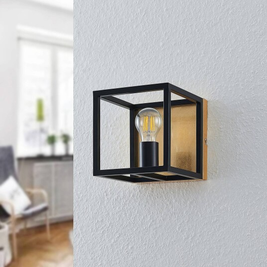 Lindby Miravi vegglampe, gullfoliefinish