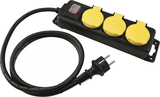 EuroLite Distributor 3-Fold Ip44 Bk 5m
