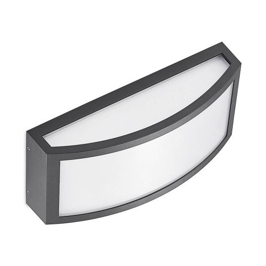 Lindby Jakari utendørs LED-vegglampe, kantet Lindby Jakari utendørs LED-vegglampe, kantet