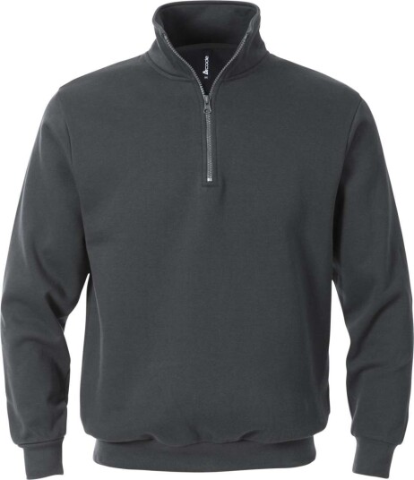 Acode Sweatshirt Med Kort Dragkedja 1737 Swb Mörkgrå 2xl