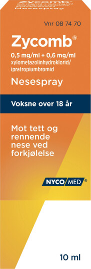 Zycomb Nesespray, 10 ml uten konserveringsmiddel