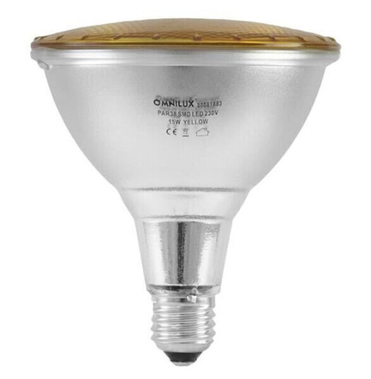 Omnilux Par 38 230v Smd 15w E 27 Led Yel Omnilux Par 38 230v Smd 15w E 27 Led Yel