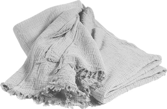 HAY Crinkle sengeteppe 260 x 260 cm Cool grey