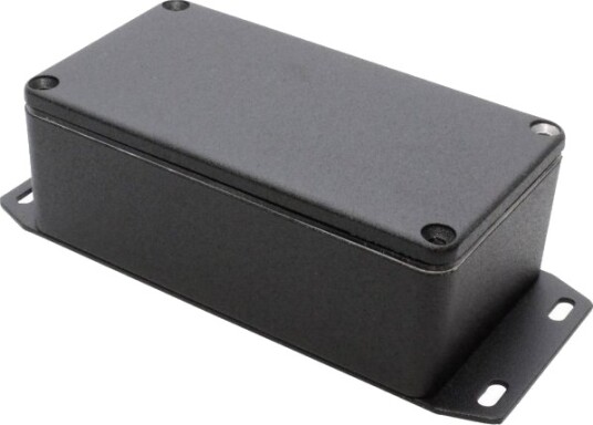 Hammond Electronics 1590WB2FBK 112 × 60 × 38 mm Støpt Aluminium Sort Kabinett