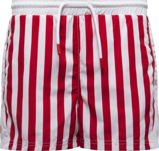 Danmark Badeshorts Retro   Rød/Hvit Barn   Hummel størrelse 164 cm
