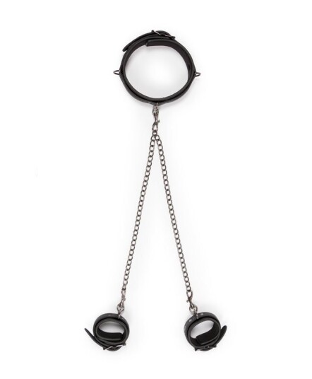 Easytoys Leather Collar With Anklecuff