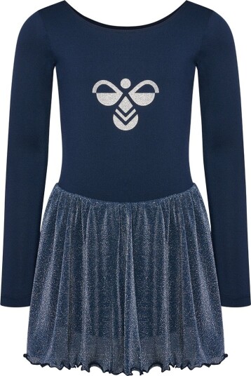 Hummel Hmljr Glitter Tights Gymsuit L/S Navy 140 Hummel Hmljr Glitter Tights Gymsuit L/S Navy 140