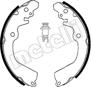 Bremsesko sett METELLI 53 0257
