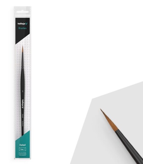 Vallejo Pensel - Round Brush Synthetic 1 Vallejo Pensel - Round Brush Synthetic 1