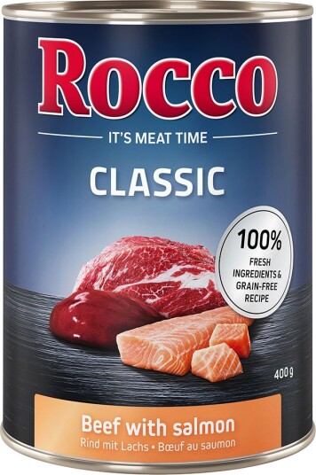 Rocco Våtfôr Classic & Laks Storfe 12 X 400 G