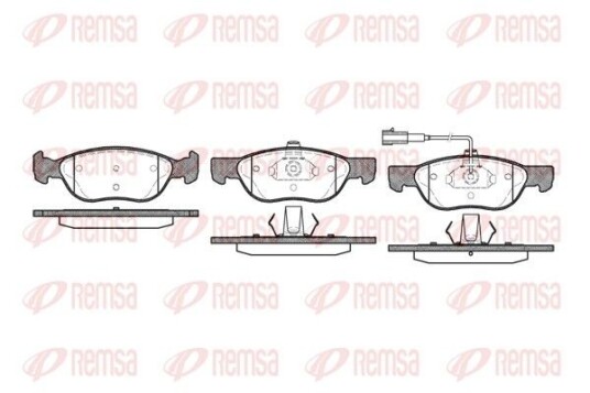 Bremseklosser REMSA 0587.21 Bremseklosser REMSA 0587.21