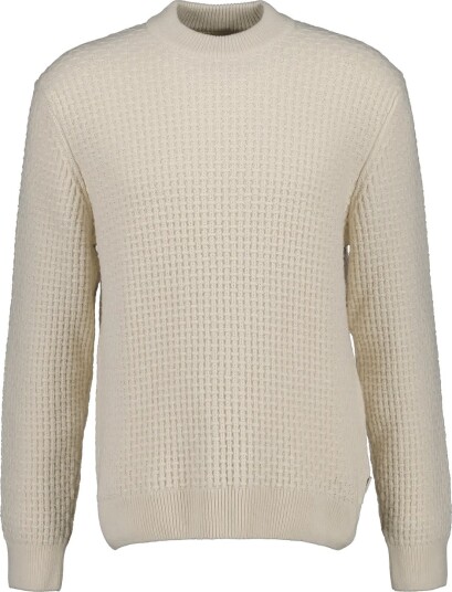 Gant Textured Cotton Wool Mock Neck   Cream   XXL