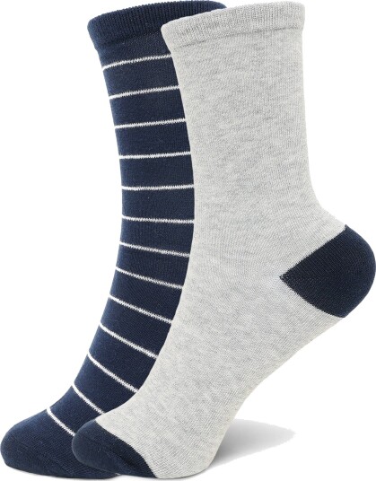 Mango 2 Pack Mixed Socks Navy L