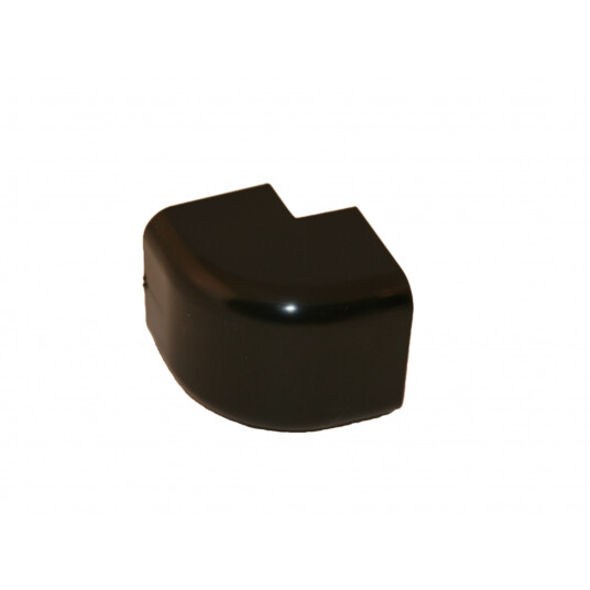 UTVENDIG BEND TIL KANAL 80X60MM SORT
