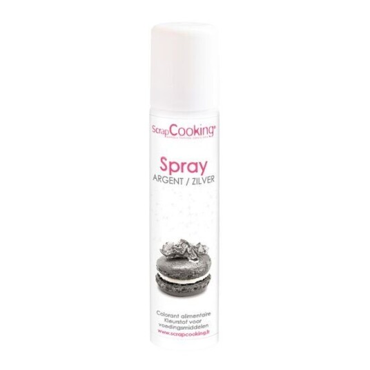 ScrapCooking   Fargespray 40 ml sølv