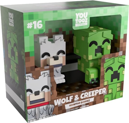 Youtooz Minecraft actionfigur Wolf & Creeper