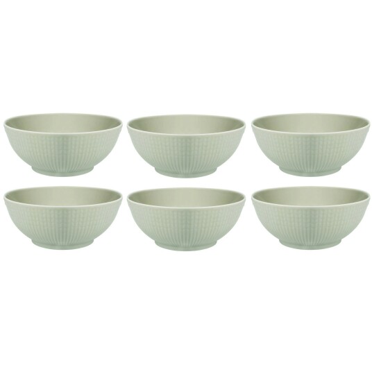 Rörstrand Swedish Grace Skål 30 cl 6 pk Meadow Light Green