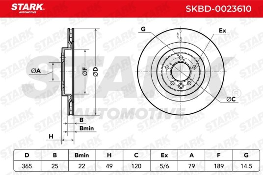 Bremseskive STARK SKBD-0023610