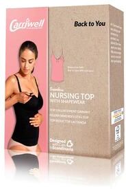 Carriwell sømløs ammetop m. shapewear cami sort