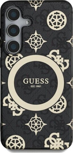 Guess Hardcase Deksel for Samsung Galaxy S25 Ultra MagSafe kompatibel Svart Peony