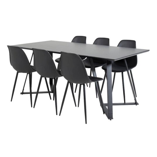 Venture Home Spisegruppe Venture Home Madde med 6 Pop Stoler GR20231