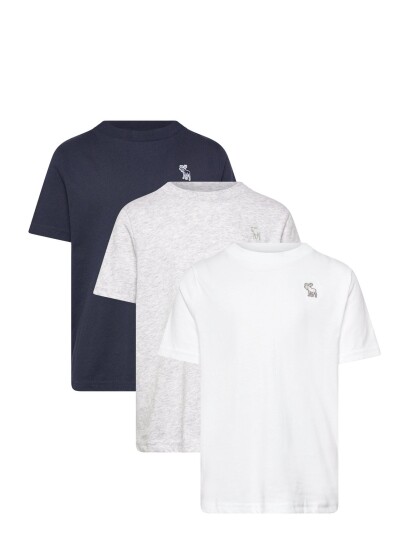 Abercrombie Kids 3T 3Pk Ss Tee Navy 110/116