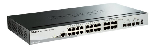 D-Link Smartpro Dgs-1510-28X - Switch - L3 - Styrt - 24 X 10/100/1000 + 4 X 10 Gigabit Sfp+ - Stasjonær, Rackmonterbar