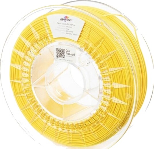 Spectrum PLA Pro Filament 1.75 mm 1000 g Bahama Yellow 80107