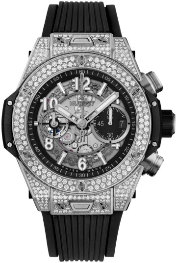 Hublot Herreklokke 421.NX.1170.RX.1704 Big Bang 44mm Sort/Gummi Ø44