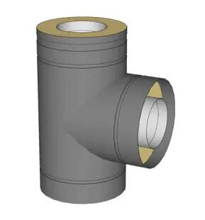 Modul T- rør 90 grader hel iso (byggelengde 435mm) Modul T- rør 90 grader hel iso (byggelengde 435mm)