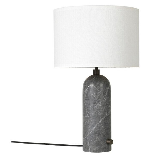 Gubi Gravity Table Lamp Small White / Grey Marble