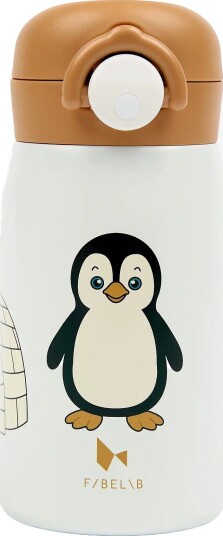 Fabelab Water Bottle Small Penguin WHISPER WHITE One Size Fabelab Water Bottle Small Penguin WHISPER WHITE One Size